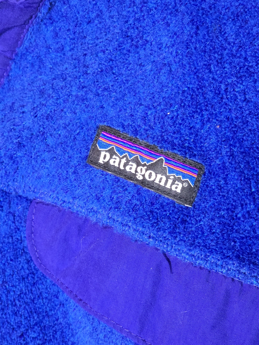 Patagonia Royal Blue Synchilla Snap-T Fleece Pullover Popover Sweater Cozy, Sz M - Picture 3 of 5